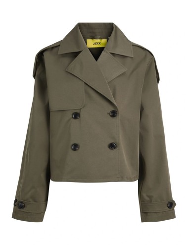 Trench verde doble botton...