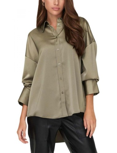 Blusa oversize satinada...