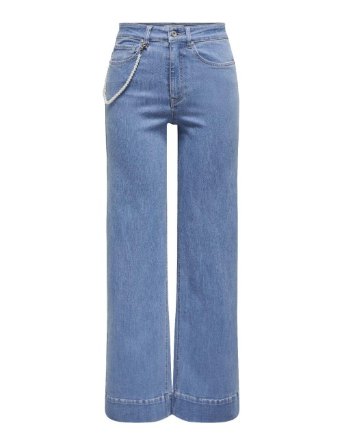 Jeans campana perlas...