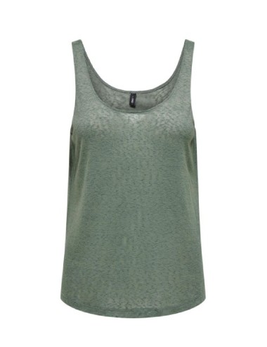 Camiseta tiras Onlfrida verde