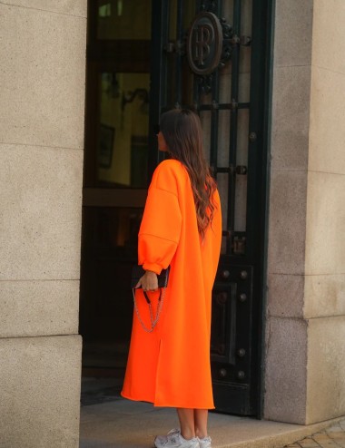 Vestido/sudadera over fluor BM