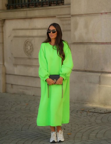 Vestido/sudadera over fluor BM