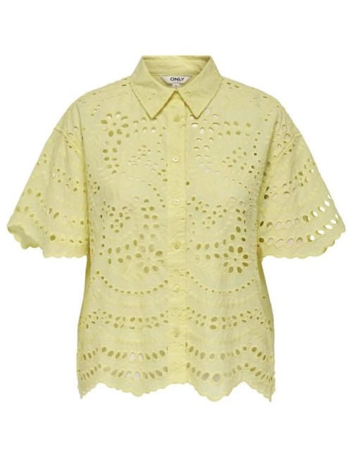 Camisa crop troquelada Onlnew