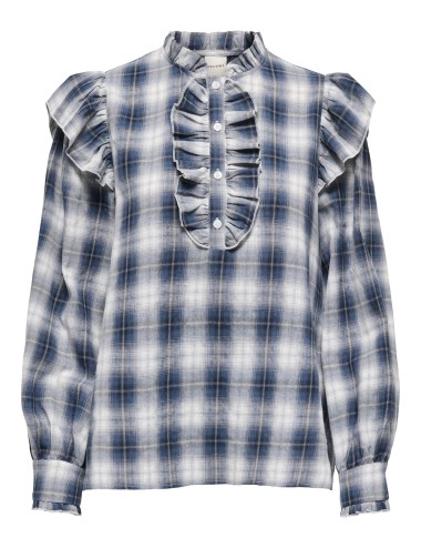 Blusa cuadros romantic Onlfiga