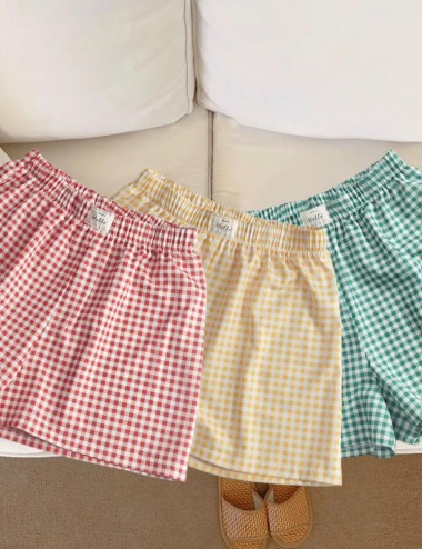 Short corto vichy