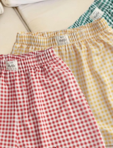 Short corto vichy