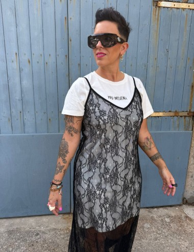 Vestido black lace MI
