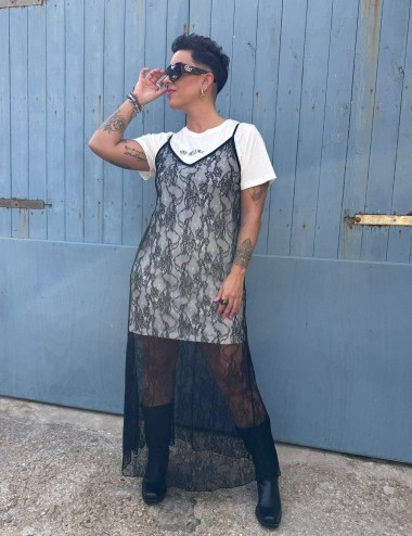 Vestido black lace MI