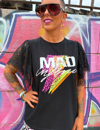 Camiseta encaje rayo MI