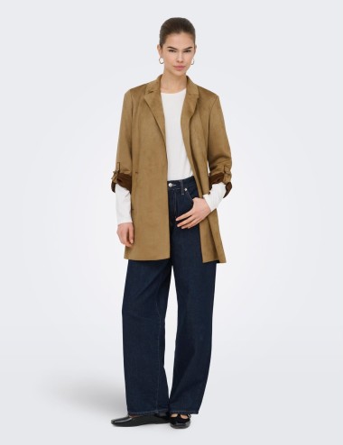 Abrigo suede Onljoline