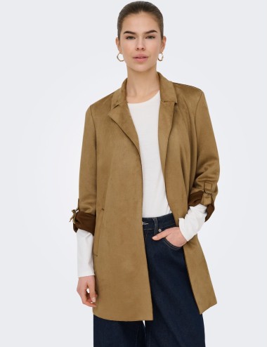 Abrigo suede Onljoline