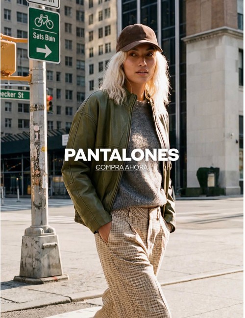 Pantalón barrel cuadros...